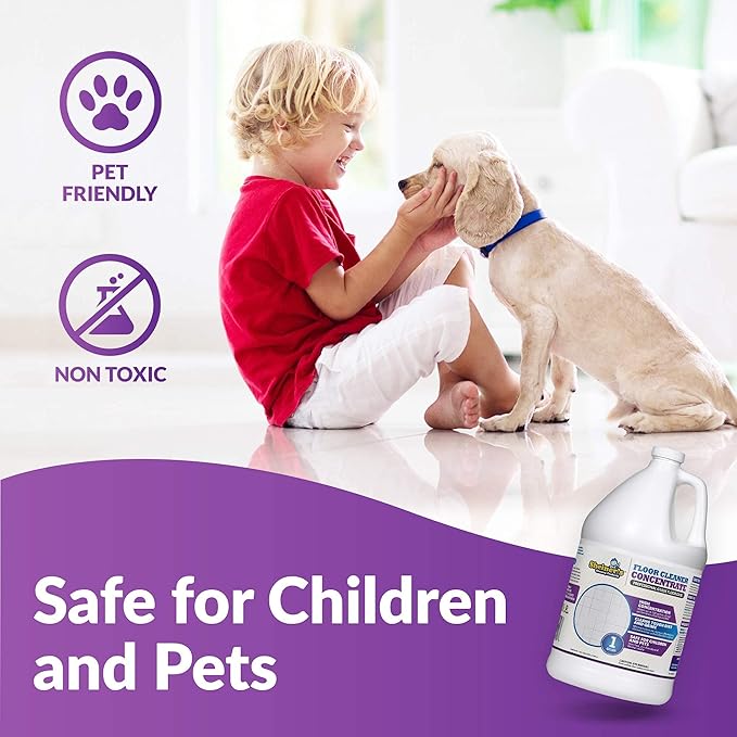 Sheiner's Multipurpose Cleaner Concentrate No-Rinse Floor Cleaner for Mopping &amp Floor Degreaser for Home Safe for Kids &amp Pets Non-Toxic Lavender Scent All Purpose Cleaner Supplies1-Gallon.
