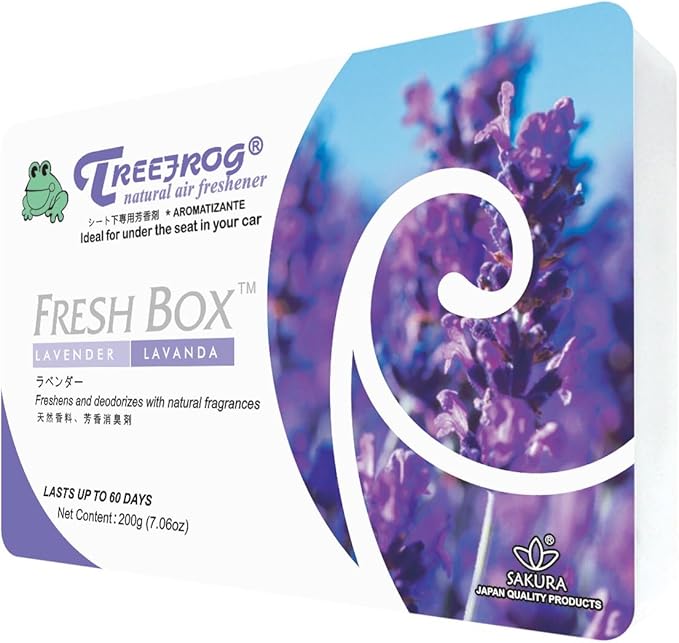 Lavender Scent 4 Pack Treefrog Natural Air Freshener Fresh Box (AKA Xtreme Fresh)