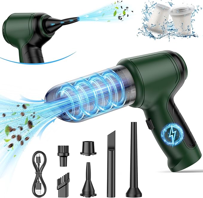 Handheld Car Vacuum - 15000Pa Cordless Wet/Dry 120W High Power with Complete Accessory Kit for Cars Pet Hair Home &amp Office