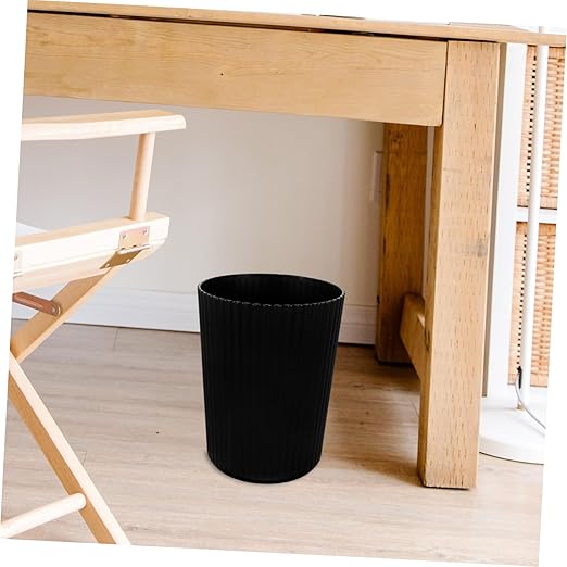 GARVALON Large Plastic Garbage Container Bin Trash Can for Kitchen Office Bathroom and More Sturdy Wastebasket for Versatile Use Modern Design for Home and Commercial Spaces