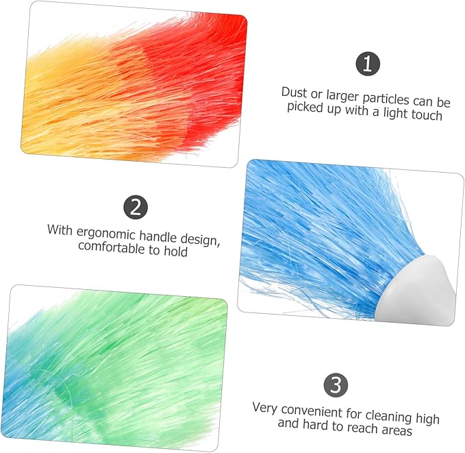 CANIGHT Ergonomic Handle Household Cleaning Duster for Furniture and Appliances Ultra Brush for High and Hard to Reach Areas Hanging for Easy Storage Suitable for Home and Office Use