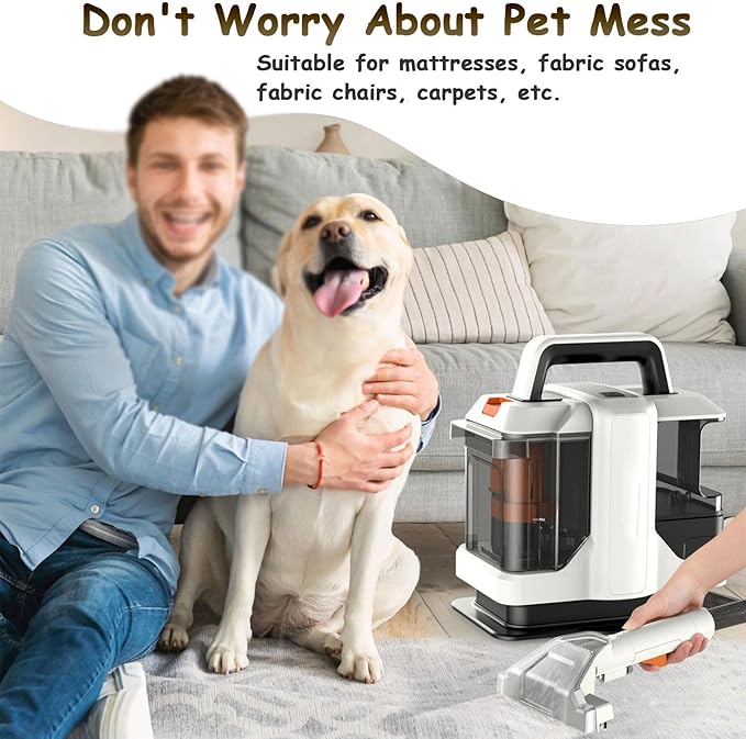 Pet Stain and Spot Cleaner Carpet Spot Cleaner Machine Removes StainsOdors and DirtPortable Carpet and Upholstery Spot Cleaner for Pet StainsSofasCarpetsMattresses