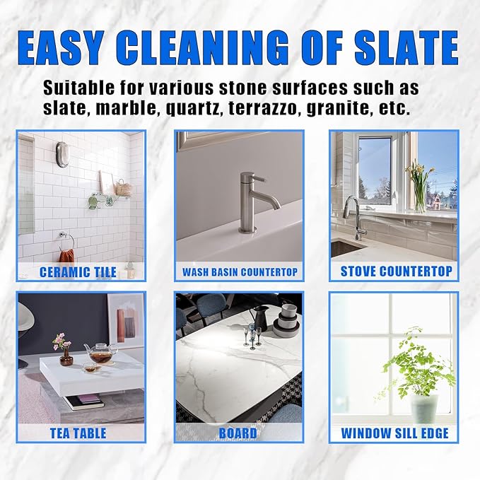 Ceramic Stone Crystal Coating Agent &amp Stain Remover - Kitchen Marble Tile Cleaner For Stain Removal Scratch Repair Brightening &amp Antioxidation(3PCS)