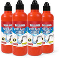 Bell Bird Drain Clog Remover &amp Pipe Cleaner - Thick Power Gel Dissolves Hair Grease and Soap Scum - Septic Safe Odor Eliminator for Kitchen Sinks Tubs Showers &amp Toilets (Pack of 4)