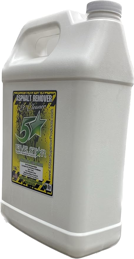 Asphalt Remover - 1 Gallon. Biodegradable Cleaner USDA Certified BioBased Product No Offensive Odor Superior Formula out-works dangerous products