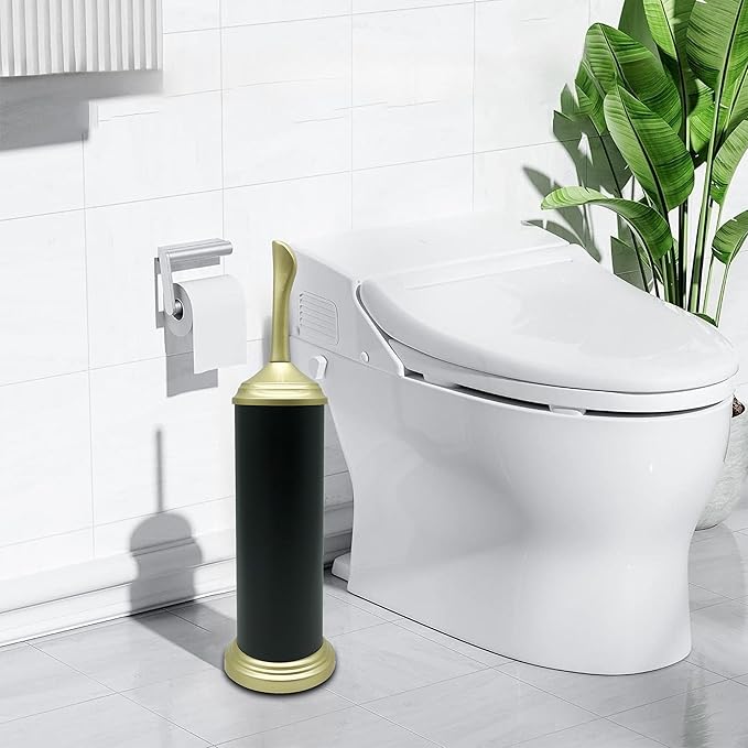 Vince Camuto Toilet Bowl Brush with Holder Durable Bathroom Cleaning Tool Modern Design for Easy Toilet Maintenance Bathroom Cleaner Brush for Efficient Cleaning and Hygiene