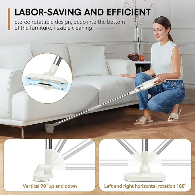 Handheld Vacuum Cleaner 2-in-1 Mini Cordless Vacuum Cleaner USB Rechargeable Car Vacuum Portable Quickly Dust Removal for Hardwood Floor Carpets Pet Hair Car Office &amp Home Cleaning