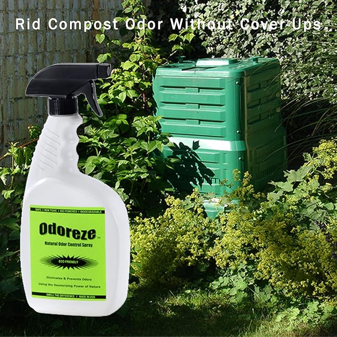 Natural Probiotic Compost Odor Control Spray: 32 oz. Concentrate Makes 128 Gallons