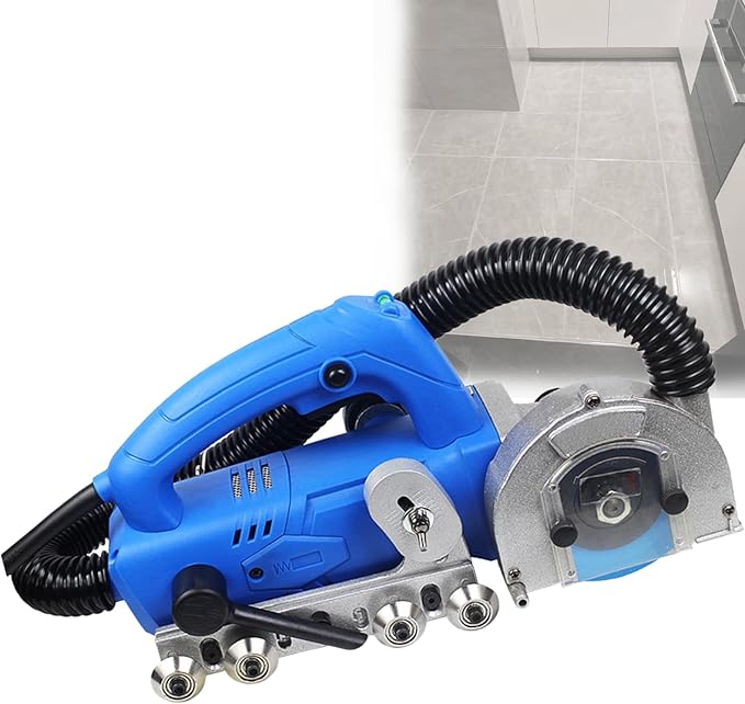Tile Grout Remover MachineElectric Grout Removal Toolw/Automatic Water Blower Device for Floor RegroutingCleaning Grout Between Tiles