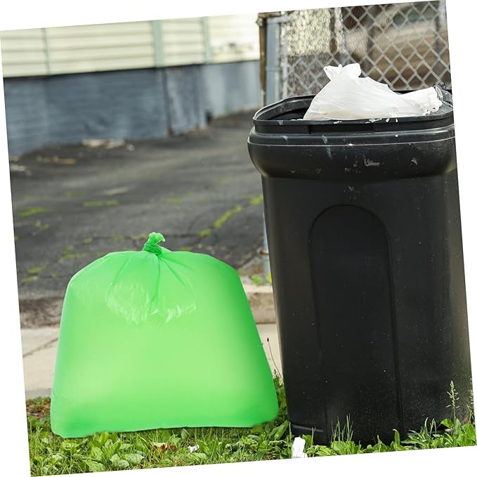 50pcs Thickened Tear-resistant Plastic Trash Bags Large Capacity Garbage Liners for Kitchen Bathroom Home Use PE Material Multipurpose Waste Bags