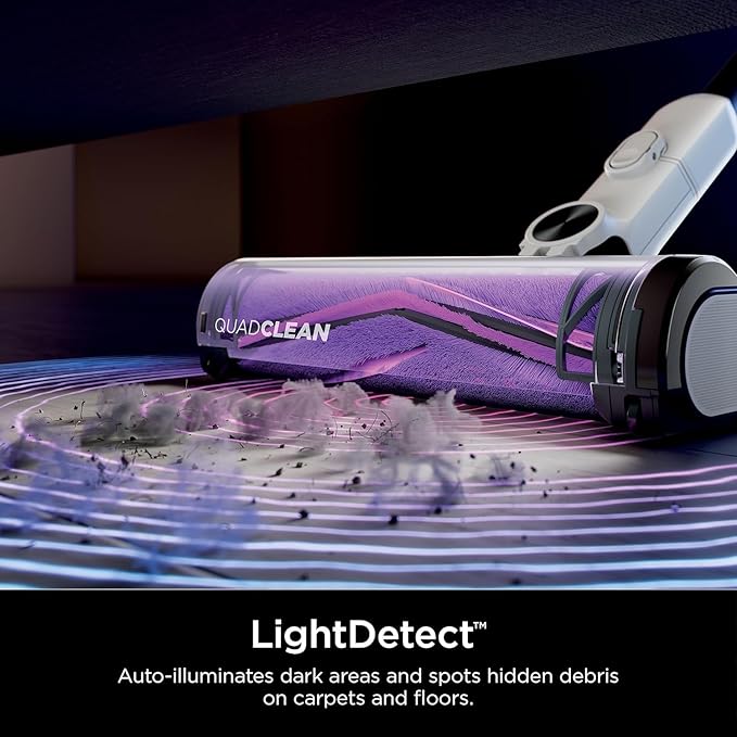 Shark R-IW1615QSL Detect Pro Cordless HEPA QuadClean Multi-Surface Stick Vacuum Grey/Silver - Certified Refurbished
