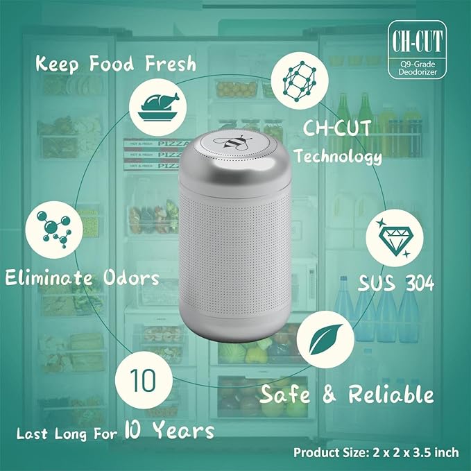 Magic Capsule-2026 NEW Upgrade-Refrigerator Deodorizer Lasts for 10 Years Odor Eliminator Fridge Deodorizer Beats Baking Soda and Bamboo Charcoal Air Purifying Bags