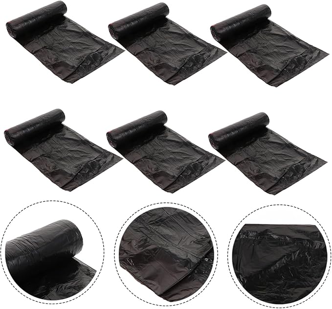 Beaupretty 10 Packs Disposable Drawstring Trash Bags Large Capacity Plastic Waste Organizer for Kitchen Bathroom Office Household Use