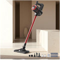 Lightweight and Versatile Vacuum and Mop Combo 18Kpa 35mins Runtime Rechargeable Wet Dry Vacuum Cleaner Cordless All in One Hard Floor Vacuum for Car Home Office Pet Hair CleaningRed