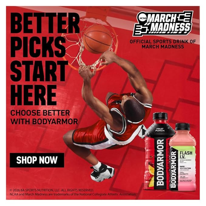 BODYARMOR Flash I.V. Electrolyte Beverage Orange Hydration Drink with Coconut Water For Rapid Rehydration Post Workout Recovery 20 Fl Oz (Pack of 12)