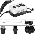 Handheld Steam Cleaner Steam Cleaners Mop Natural Steam Cleaner Handheld Power Steam Cleaner for Home Steam Cleaner Touch Screen + 6 Adjustable Steam Levels for Bed Car Kitchen Bathroom(White)