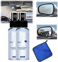 Fog and Rainproof Agent for Automobile Glass Glass Anti-Fog Rainproof Agent Anti-Fog Car Defogger Glass Cleaner Spray for Automotive Interior Glass and Mirrors(Transparent2pc)
