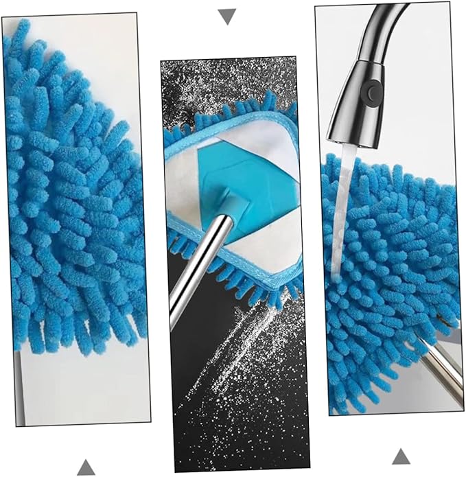 1Pc Telescopic Triangular Mop with Rotating Head Mini Portable Cleaning Tool for Home Floors Ergonomic Design for Deep Corner Cleaning Flexible Super Absorbent Mop Head