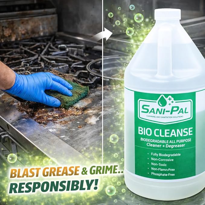 Bio-Cleanse safe and environmentally friendly cleaner and degreaser designed to tackle the toughest of industrial cleaning applications 128 fl oz Fresh Scent