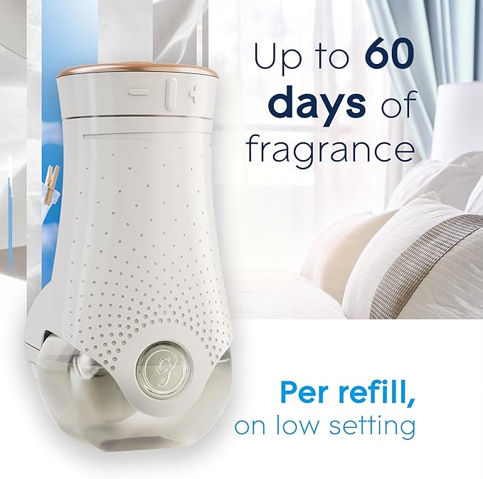 Glade PlugIns Refills Air Freshener Scented and Essential Oils for Home and Bathroom Clean Linen 6.7 Fl Oz 10 Count