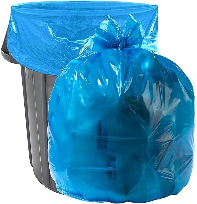 Aluf Plastics 20-30 Gallon 1.2 MIL Blue Industrial Strength Trash Bags - 30 x 36 - Pack of 800 - For Industrial Home &amp Recycling