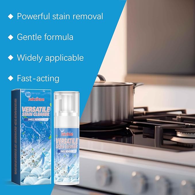 Multi-Purpose Stain Remover Kitchen Grease &amp Bathroom Grime Cleaner Long-Lasting Protection Easy To Use(2PCS)