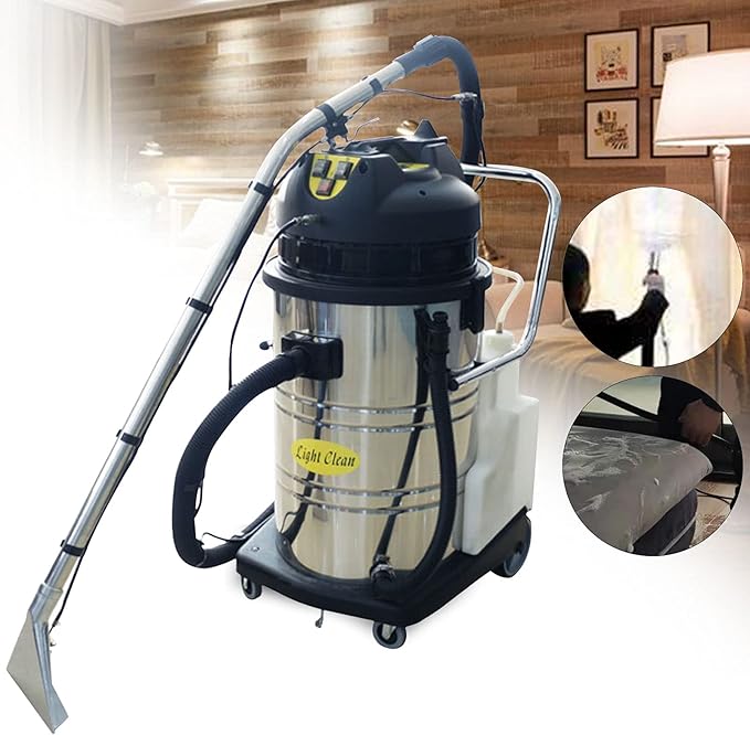 Commercial Carpet Cleaner Machine 2110W 60L Industrial Carpet Cleaner Professional Commercial Carpet Extractor Vacuum Washing Machine for Sofa Curtain Floor Home Hotel
