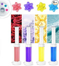 Flower Toilet Gel Stamp - Toilet Scent Fresheners 56/84 Flowers Toilets Cleaner Gel Stamp Toilets Stain Removal Cleaning Air Freshener 6 Scents Bathroom Deodorizer for Urinals Sinks (A2)