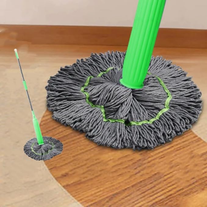 FOTN 2 in 1 Dehydrated Mop 2024 New Self-Wringing Twist Mops for Floor CleaningSelf Wringing 360 Flat Mop with Stainless Detachable Steel Handle (1PC+1 mop Head)