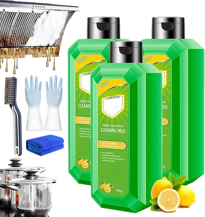Powerful Multifunctional Concentrated Cleansing Lotion 300g Powerful Multifunctional Cleaner Cleaning Milk House Cleaner for Multi-Scene Clean (3pcs)