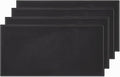 4 Pack Bar Mat Dish Drying Mat Large 31.5in x 12in Rubber Thick Durable Service Bar Mat for Home Kitchen Countertop Mat Espresso Coffee Bar Mat Black