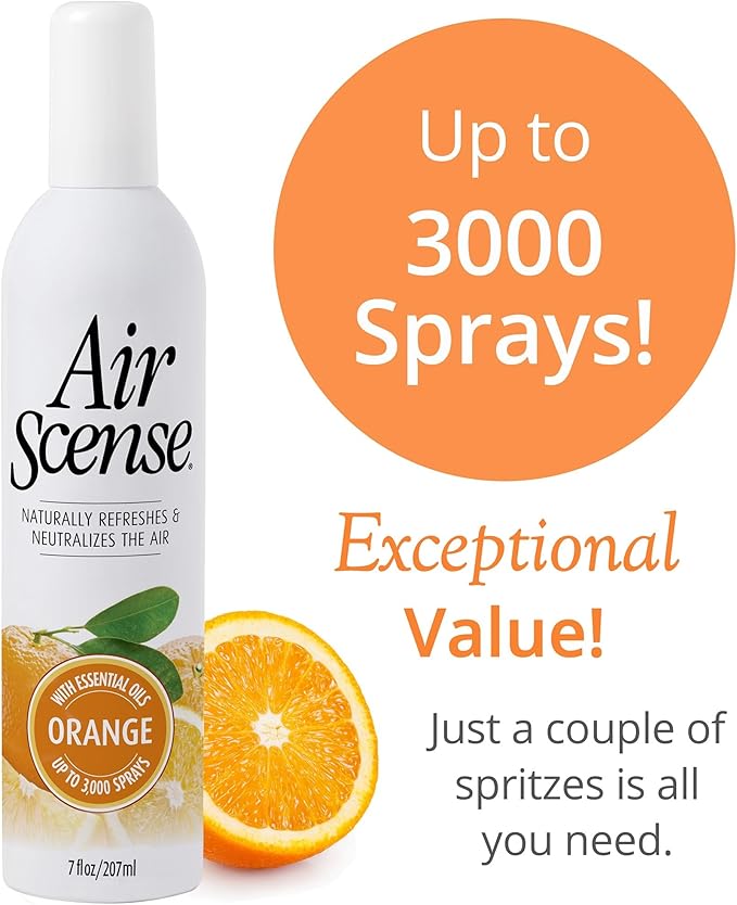 Air Scense Essential Oil Air Freshener Non-Aerosol 7 Ounce 3 Pack (Citrus Bundle)
