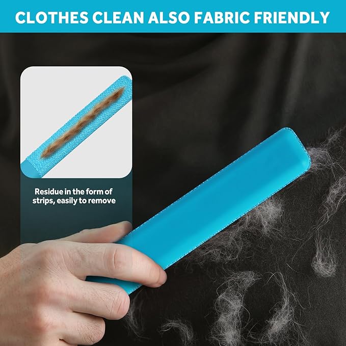 Pet Hair Removal Tool - Pet Hair Remover for Cat &amp Dog Hair Cleaning Carpet Rake for Fabric Furniture Pet Carpet Cleaner Come with Adhesive Hook Convenient to Hang &amp Store an Ideal for Pets