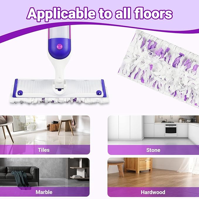 32 Count Disposable Power mop Refills for Swiffer Power Mop Multi-Surface and PowerMop Wood  Unscented Powermop Clean Replacement Mopping Pad