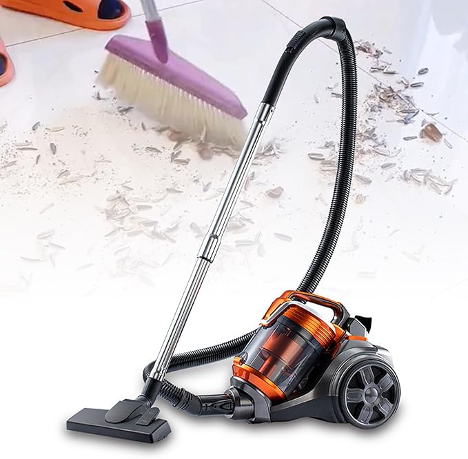 Cylinder Bagless Vacuum Cleaner 3600W Powerful Carpet Cleaner Machines 1.8 Litre Capacity Vacuum Cleaner for Home Use Floor Grout Tile Couch Carpet Car