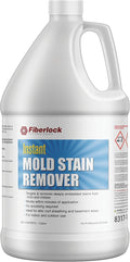 Fiberlock Instant Mold Stain Remover 1 Gallon Cleans Deeply Embedded Stains in Minutes Cleans Up To 500 SqFt Designed for Wood &amp Concrete Substrates
