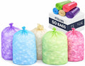 YoYoRain-(55-60) Gallon Colorful Trash Bag Large Garbage Bag-22Mic 38 x 58Perfect for IndustrialLawnYard Waste and Kitchen(50Bags).