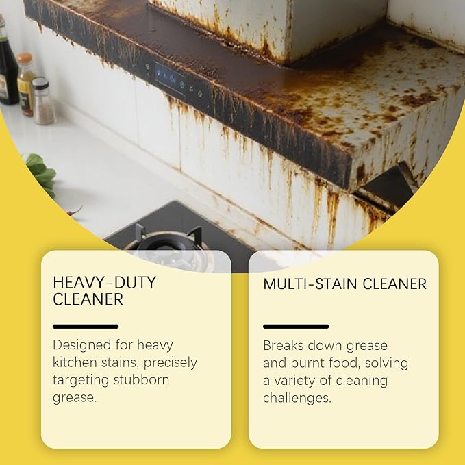 Powerful Kitchen Degreaser Foam Spray Kitchen Heavy Oil Cleaning Agent All Purpose Household Cleaning Spray for Oven All Purpose