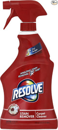 Resolve Carpet Stain Remover Cleaner 22 Ounce (Pack of 12)