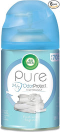 Air Wick Pure Freshmatic 6 Refills Automatic Spray Fresh Linen 6ct New Look Same familiar smell of Fresh Laundry Essential Oil Odor Neutralization Packaging May Vary 6.17 ounce (Pack of 6)