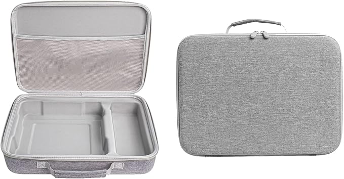 EVA Hard Shell Carrying Case for Ecovacs Mini Window Cleaning Robot Protective Storage Bag Box (Grey)