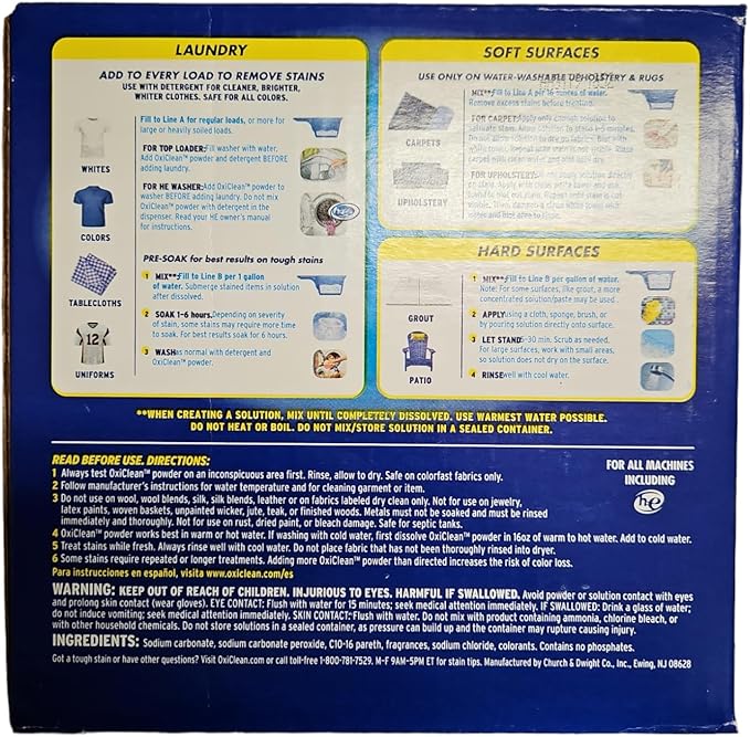 OxiClean Versatile Stain Remover Concentrated Formula 290 Loads 9.28 Pounds