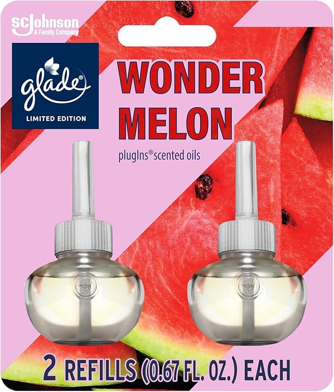 Glade PlugIns Scented 2-Count Oil Refills 6 Pack Wonder Melon 0.67 oz