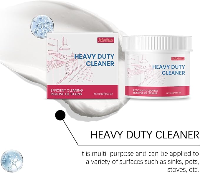 Multi-Purpose Cleaning Paste For Kitchen - Removes Stubborn Grease From Sinks Pans Stoves &amp More(2PCS)