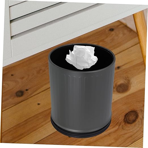 Healifty Double Open Top Trash Can Large Capacity Bathroom Wastebasket for Bedroom Office Kitchen Space-Saving Modern Design
