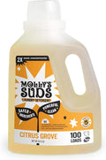 Molly's Suds Liquid Laundry Detergent | Clean Laundry Detergent Soap for Sensitive Skin | 2x Concentrated High Efficiency (HE) | Citrus Grove - 100 Loads