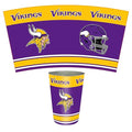 FANMATS NFL - Minnesota Vikings Wastebasket | Purple | 15x10.5x10.5 | Primary Logo Helmet &amp Wordmark