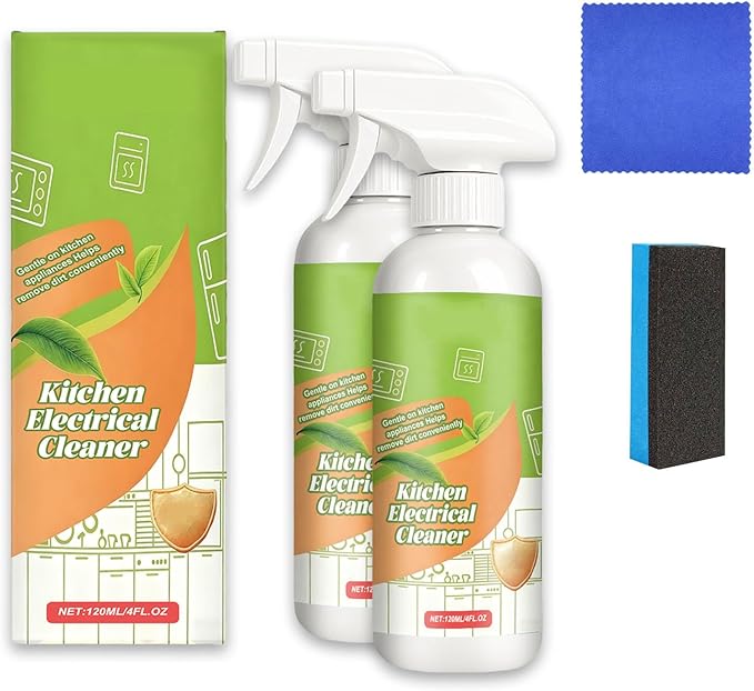 Electrolyzed Ion Kitchen Cleaner Spray Multi-purpose Electrolyzed Ion Cleaner fly cleanse spray All Purpose Cleaner For Hold Oven Stove Range Hood (2PCS)