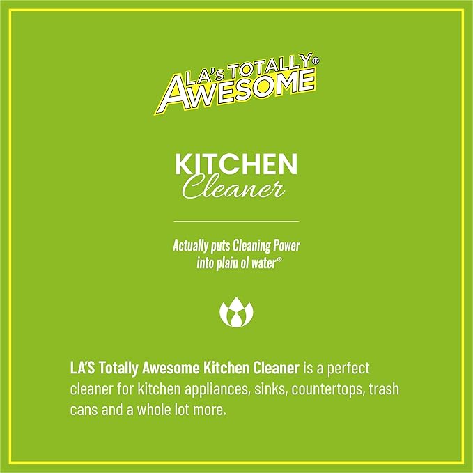 La's Totally Awesome All Purpose Cleaner 64 oz + Kitchen Cleaner Plant-Derived Spray 32oz (Pack of 3)