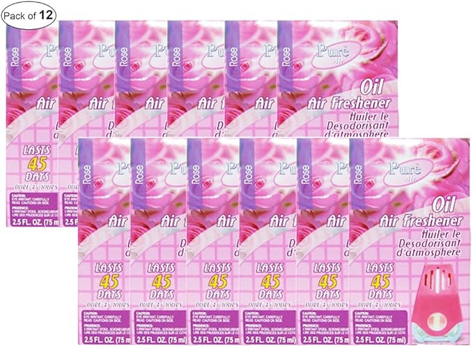 Pure Air- Rose Oil Air Freshener (75ml) (Pack of 12)